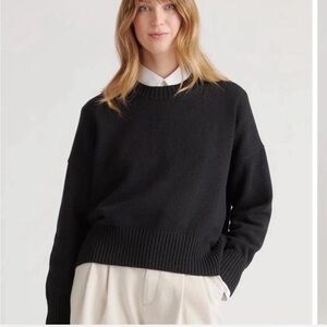 Quince boyfriend boxy sweater 100% organic cotton size small